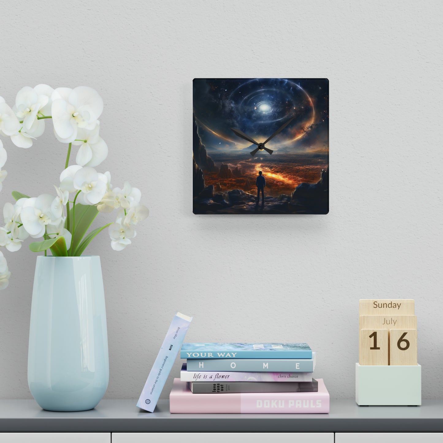 Outer Space Acrylic Wall Clock