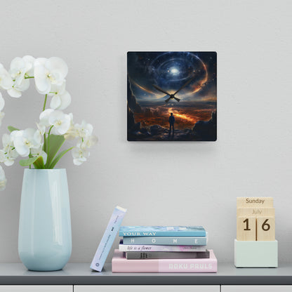 Outer Space Acrylic Wall Clock