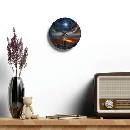 Outer Space Acrylic Wall Clock