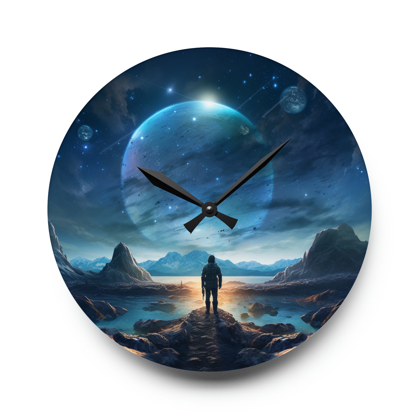 Space and Time Wall Clock