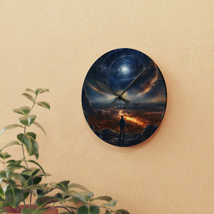 Outer Space Acrylic Wall Clock