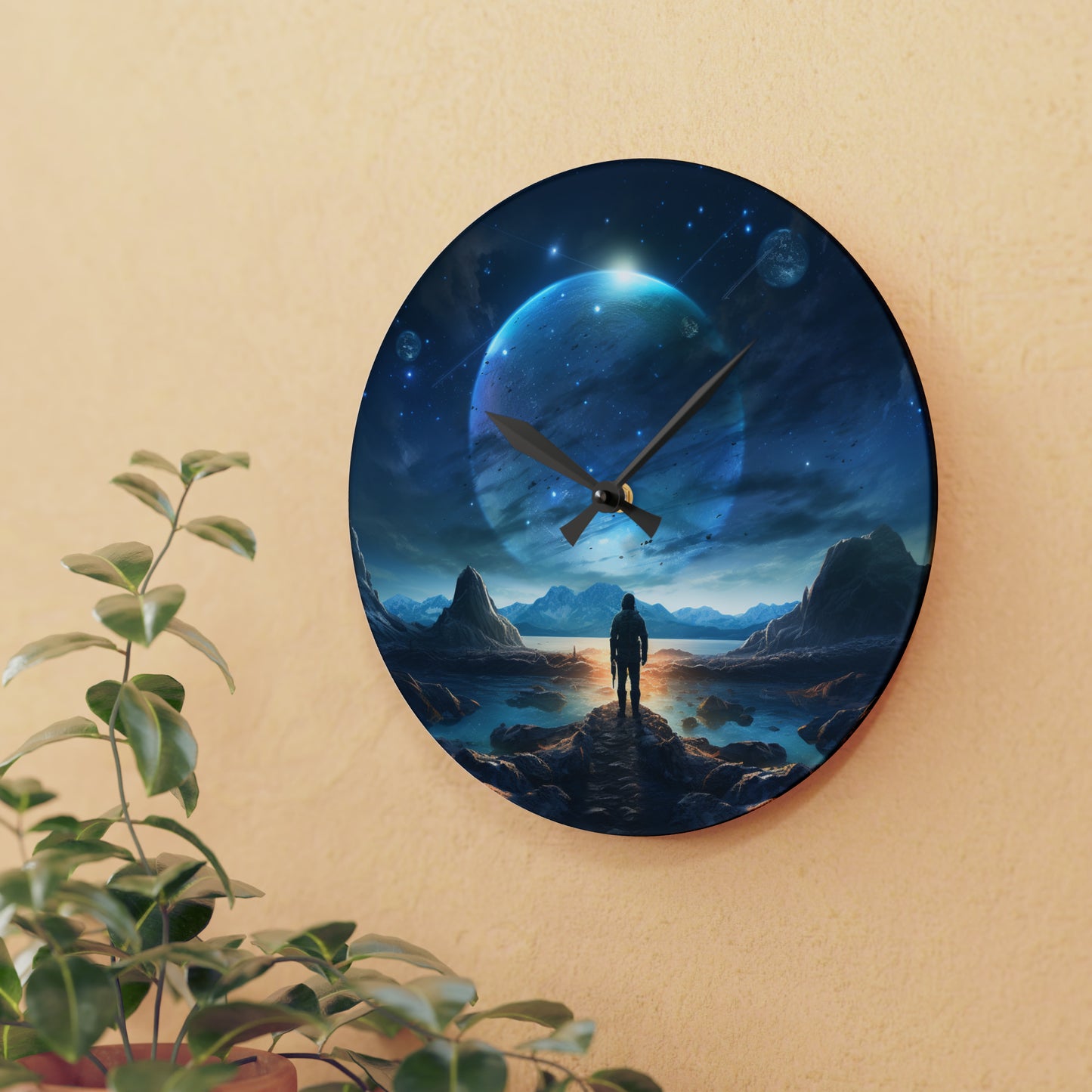 Space and Time Acrylic Wall Clock