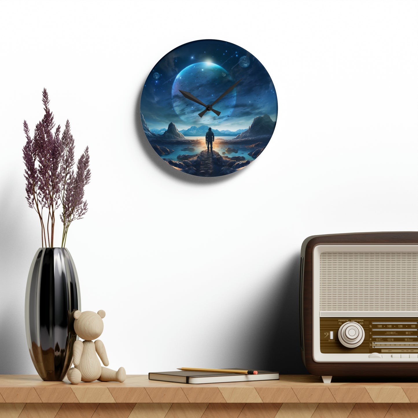 Space and Time Wall Clock