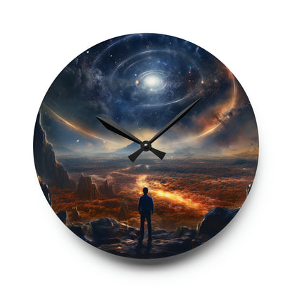 Outer Space Acrylic Wall Clock