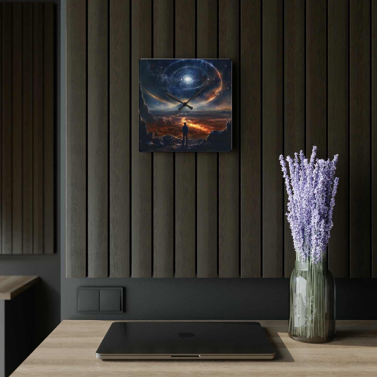 Outer Space Acrylic Wall Clock