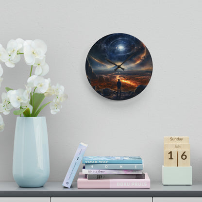 Outer Space Acrylic Wall Clock