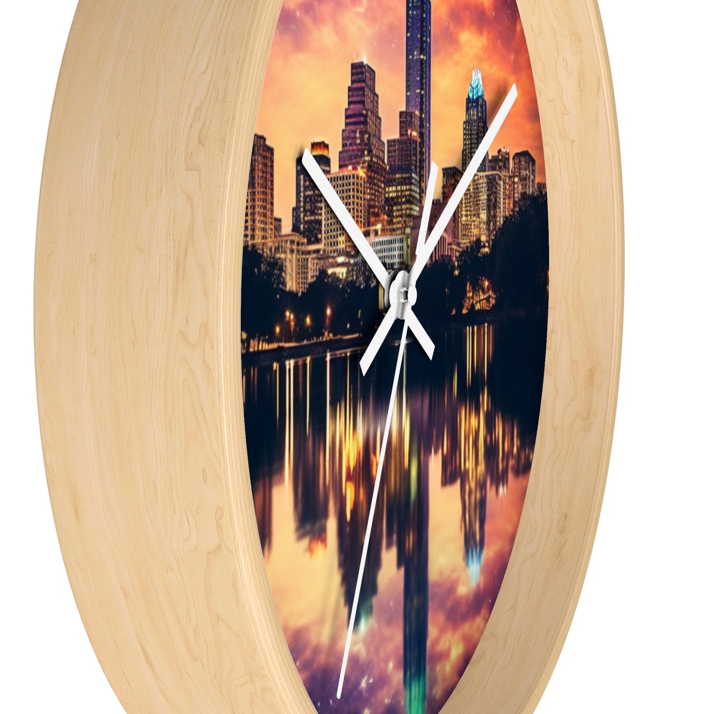 Downtown City Of Austin Texas Wall Clock