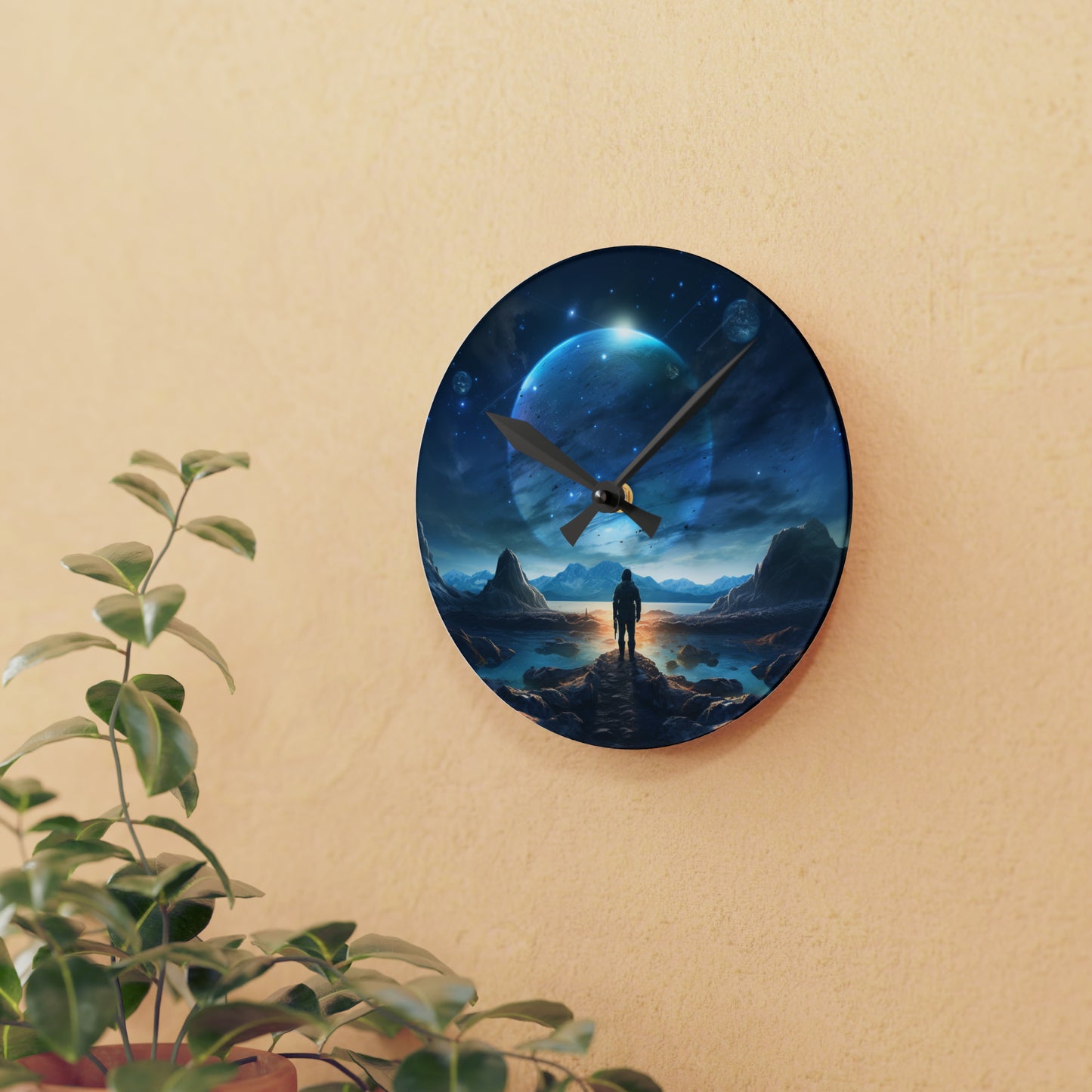 Space and Time Acrylic Wall Clock