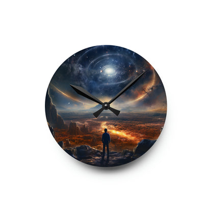 Outer Space Acrylic Wall Clock