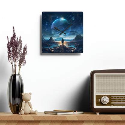 Space and Time Acrylic Wall Clock